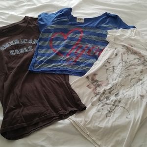 3 American Eagle shirts